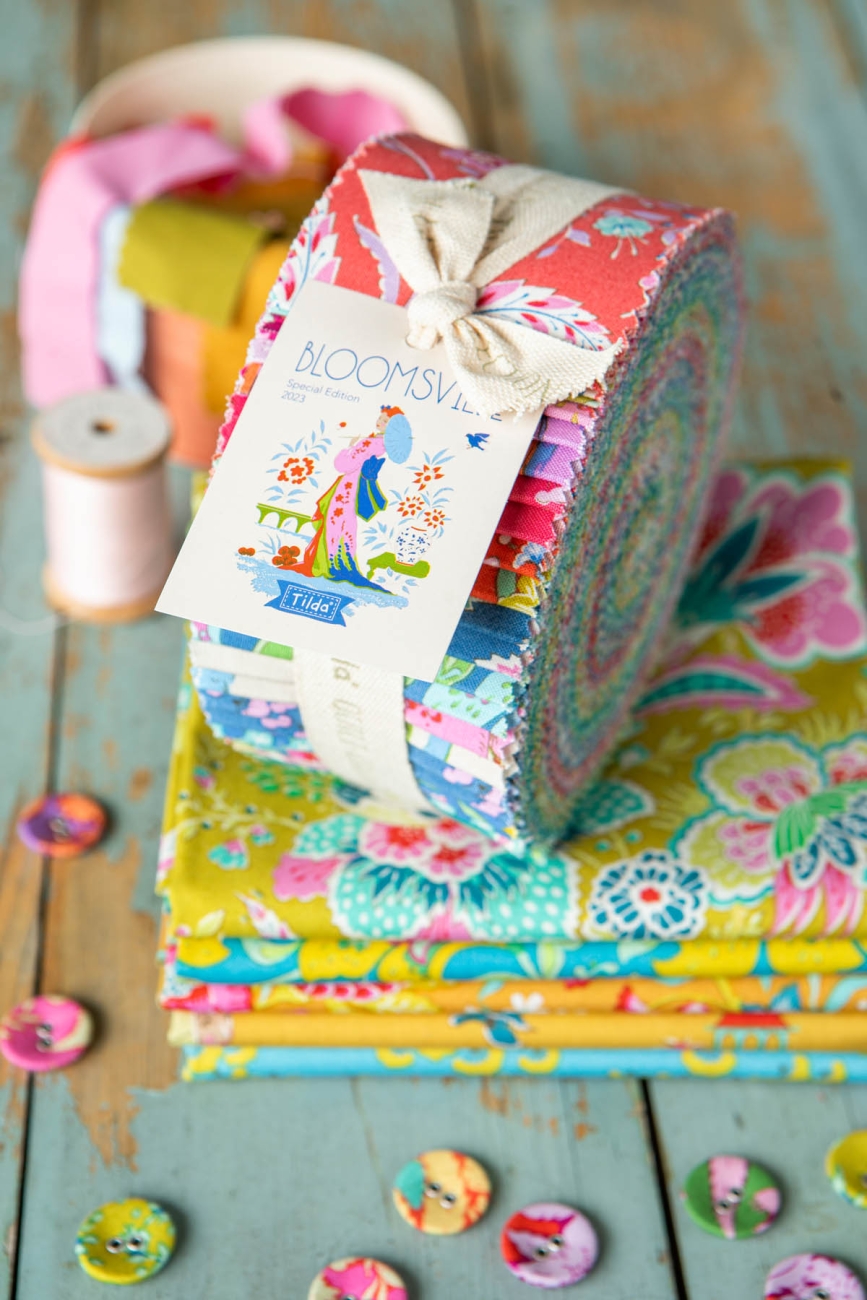Tilda Patchwork Stoff Baumwolle - Bloomsville Late Bloomer Corn